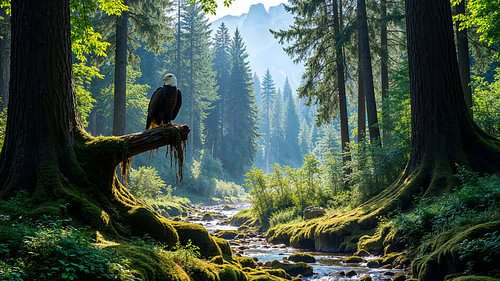 Fantasy Wall Art: SYLVORAN – De beek in het diepe bos