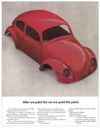 VW RECLAME 70S sur Jaap Ros