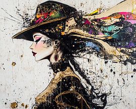 Gesprenkelte anmutige Linien von Blickfänger Gemälde