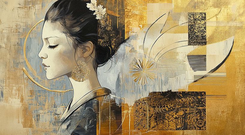 Woman with Ornaments by ARTEO Paintings