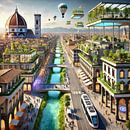 Florence - Futuristic Cities von Eric Nagel Miniaturansicht