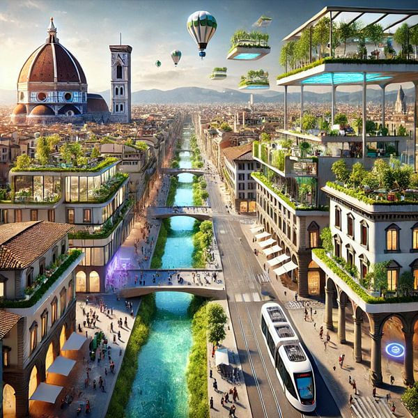 Florence - Futuristic Cities von Eric Nagel