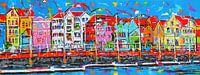 Willemstad Curaçao  | Panorama van Vrolijk Schilderij thumbnail