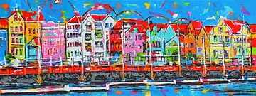 Willemstad  Curaçao | Panorama by Vrolijk Schilderij
