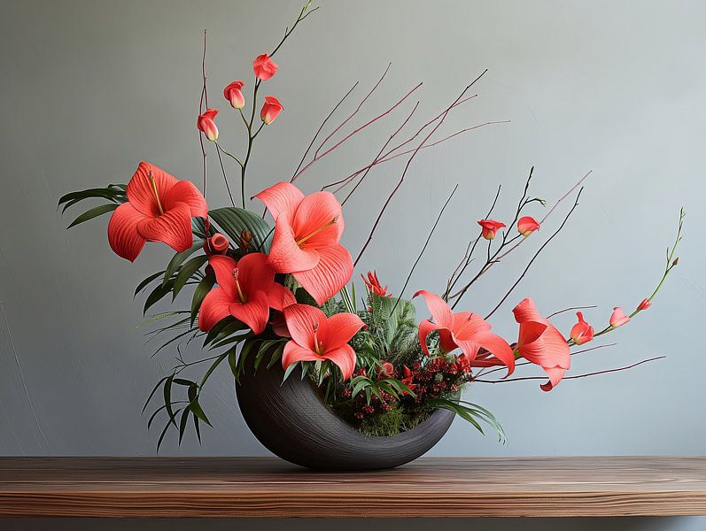 Ikebana - japanisches Blumendesign von Egon Zitter