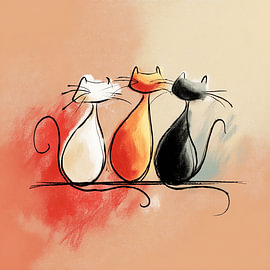 Cat Cans in the Sparkle of the Morning by KRAB