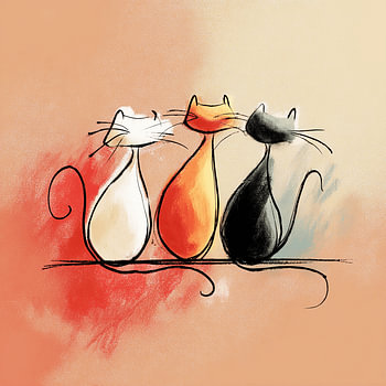 Kattenblikken in de Sprankeling van de Ochtend