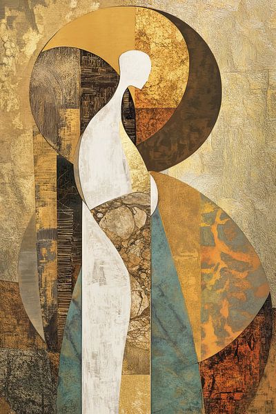 Beige Abstract Serenity by Zen and More