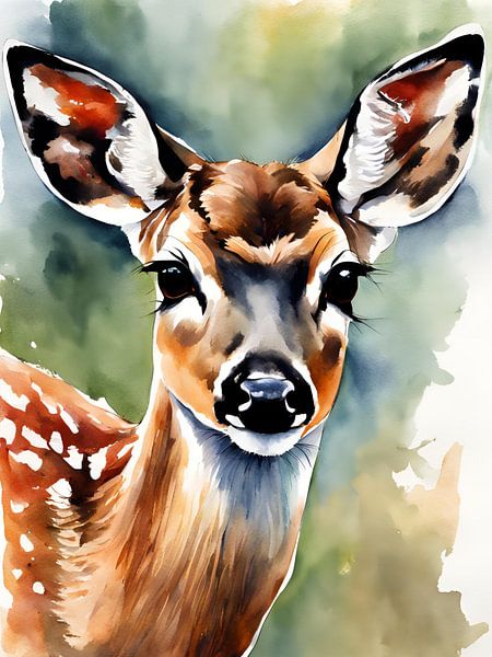 Kitz Aquarell von Ohkimiko 