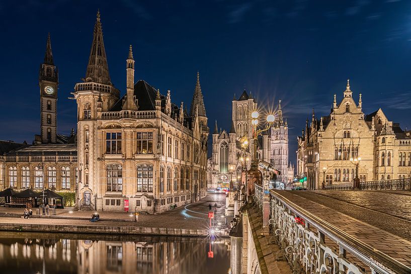 Abend in Gent von Jeroen de Jongh Fotografie