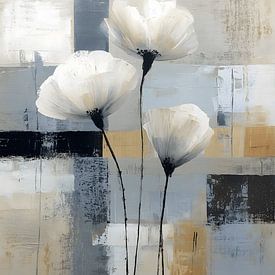 Minimalistische witte bloemen van IamHome Studio