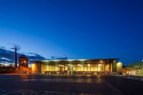 Halls d'exposition de Brême, Bürgerweide, crépuscule