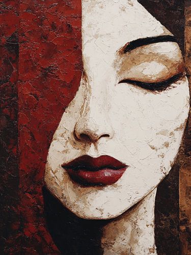 Portrait abstrait moderne