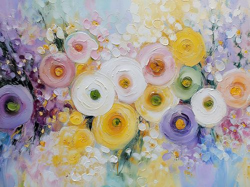 Fleur abstraite en pleine floraison