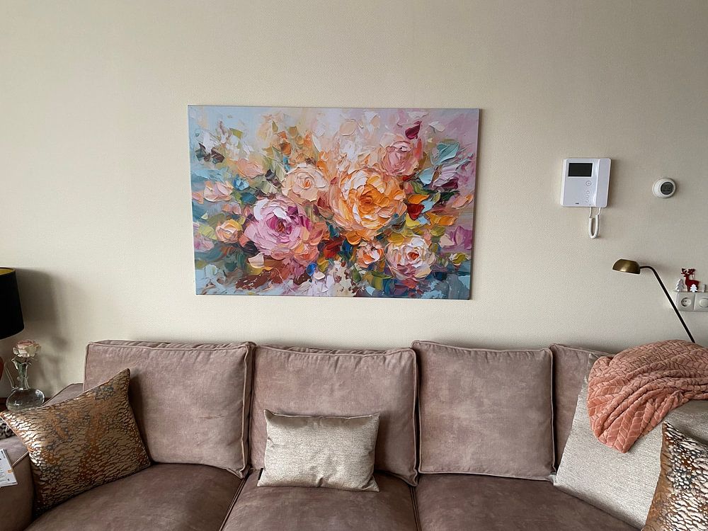 Abstracte vrolijke bloemen  van Artsy 