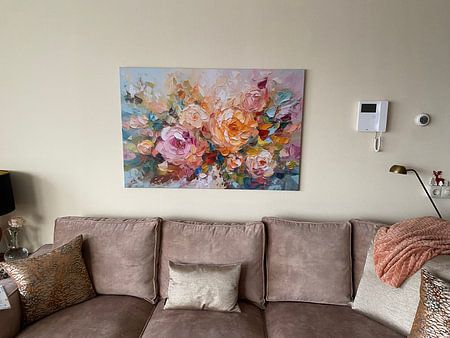 Fleurs abstraites et joyeuses