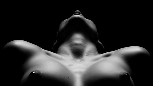 The Surrender - Naked Woman in Shadow and Light