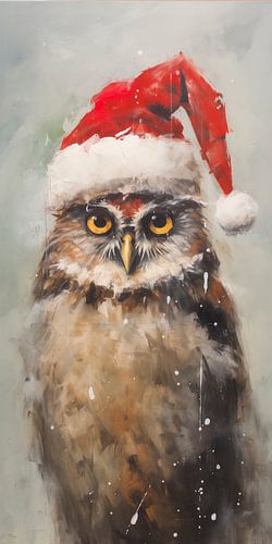 Wise Christmas Owl