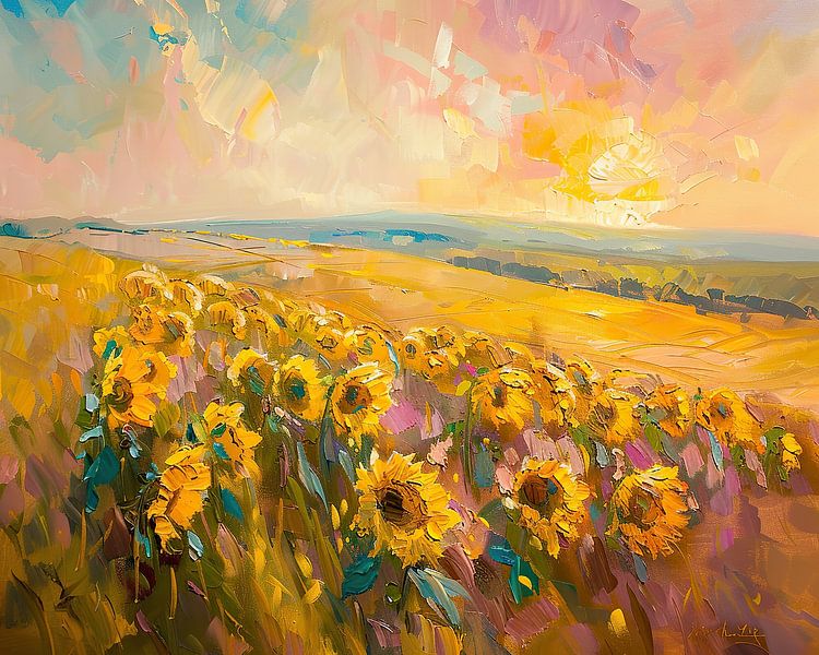 Zonnebloemen van ARTEO Schilderijen