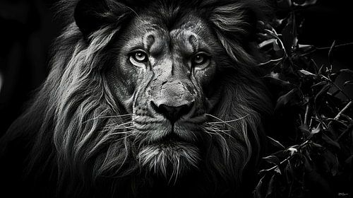 wildlife in black and white