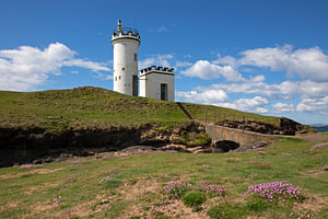 Leuchtturm von Elie Ness; Elie; Fife; Schottland; Vereinigtes Königreich