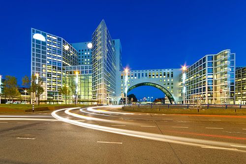 Nachtfoto Haagse Poort te Den Haag