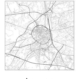 City map - Belgium - Leuven by Ramon van Bedaf