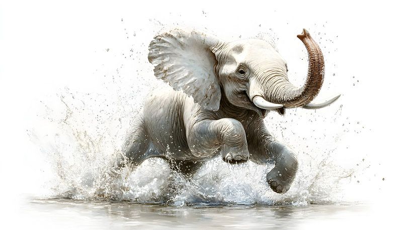 Drôle de bébé éléphant par Heike Hultsch