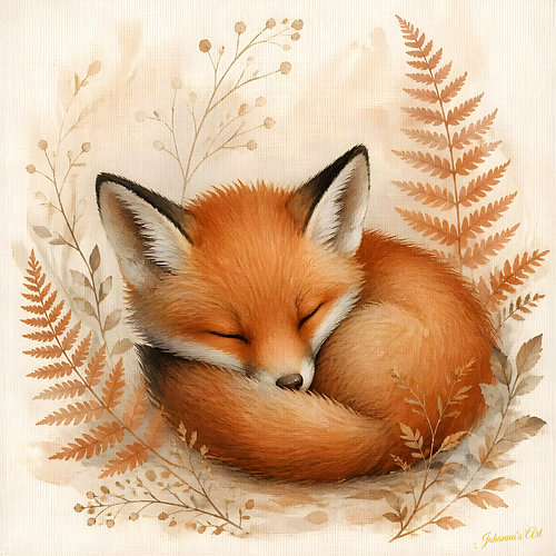 Boho Botanical Nursery Collection - Baby Fox