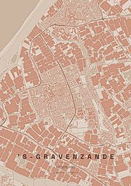 'Stadtplan von s-Gravenzande von Stef van Campen