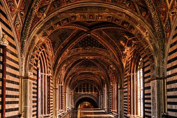 Kerk interieur Duomo Siena Italië 3 van Martijn Jebbink Fotografie