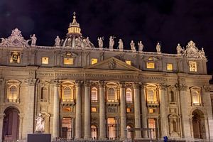 Rome (Cité du Vatican) - Saint-Pierre de nuit