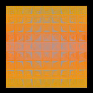 Verner Panton inspirierte Goldene Abstraktion