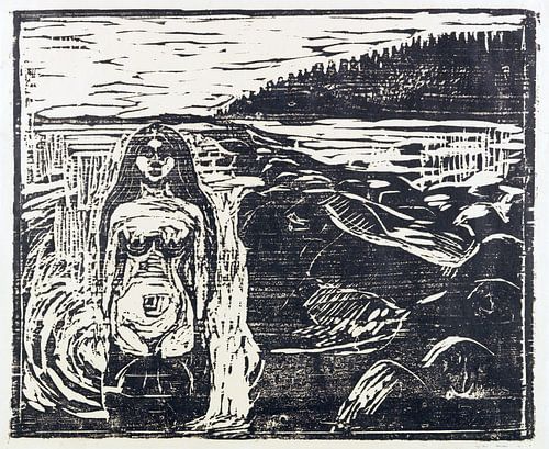 Badende vrouw, EDVARD MUNCH, 1899