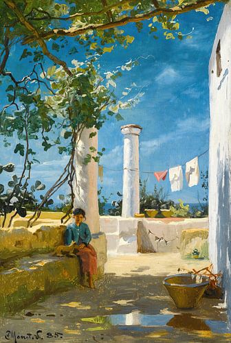 Zomer in Capri, Peder Mørk Mønsted