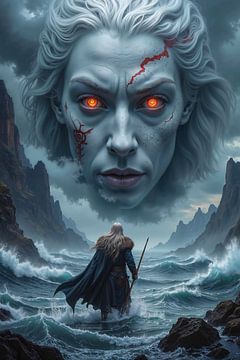NEMESIS - Die Göttin der Wikinger über dem stürmischen Meer von INFERAURUM