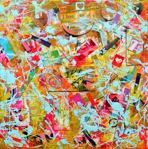 Collage "Happy Pollock" von Collage-Künstler