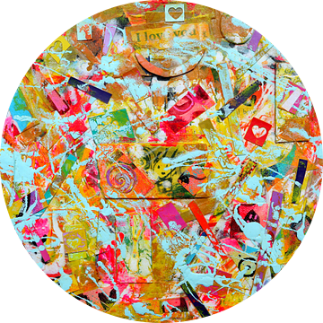 Collage "Happy Pollock" van SpeelseKunst