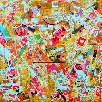 Collage "Happy Pollock" van Ina Wuite