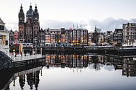 Amsterdam Winter Lights II van Alexander Tromp thumbnail