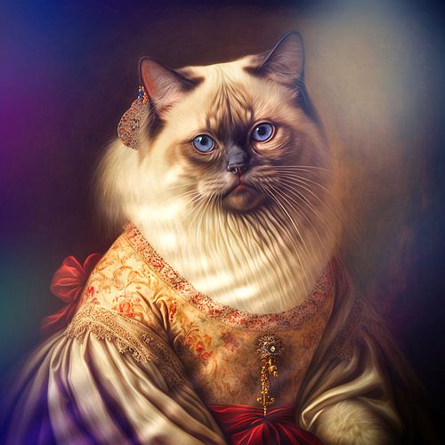 Katten portret in studio