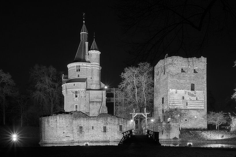Nocturnal Castle Duurstede by Ad Jekel