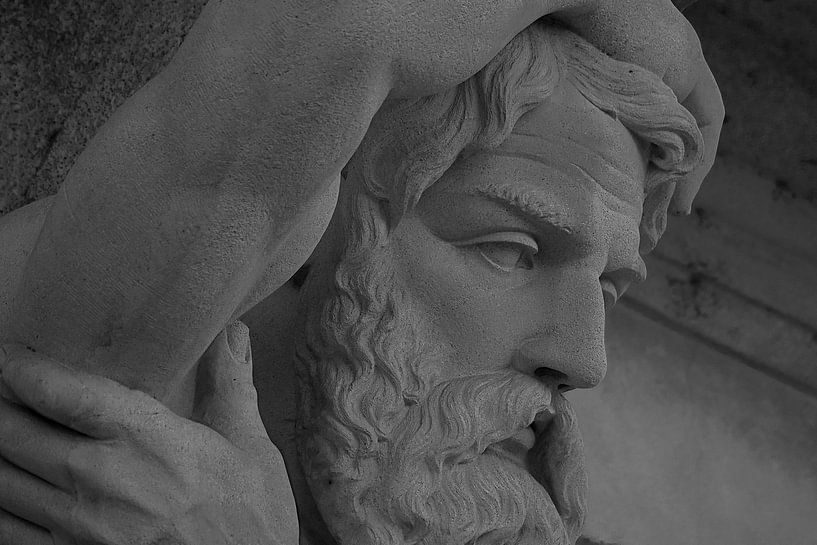 Man Thinking van Foto Studio Labie