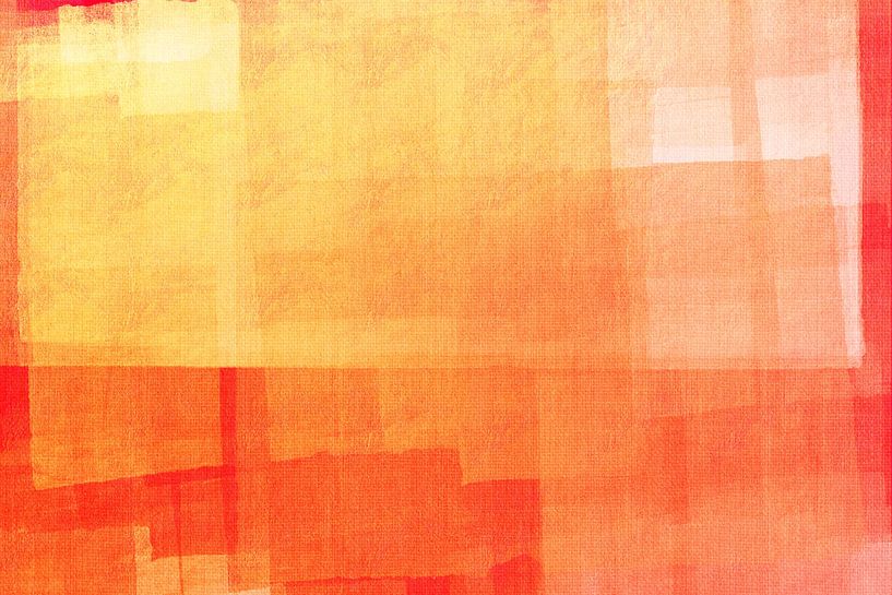 Licht bei Sonnenuntergang. Abstrakte Landschaft in warmen Pastellfarben von Dina Dankers