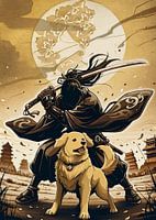 Schaduw Samurai en Golden Retriever