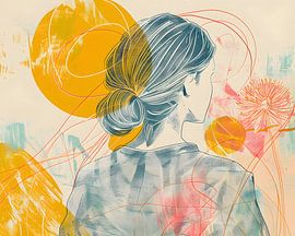 The Woman and the yellow sunset sur Georgia Chagas