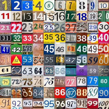 The number challenge: 1 to 100 by Frans Blok