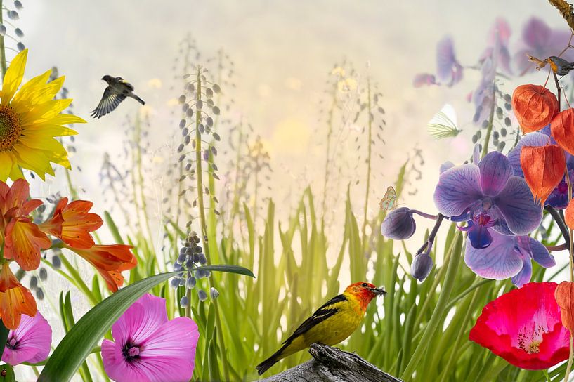 Vögel, Blumen &amp; Schmetterlinge von Leon Brouwer