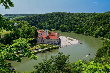 Klooster Weltenburg in Kelheim aan de Donau van Bettina Schnittert
