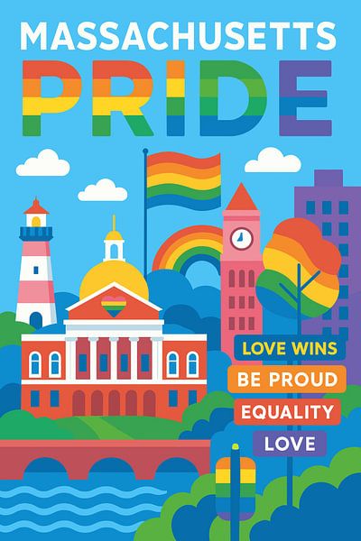 Massachusetts Pride-Feier von Art Kingdom